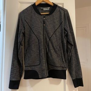 Athleta space gray bomber jacket like new